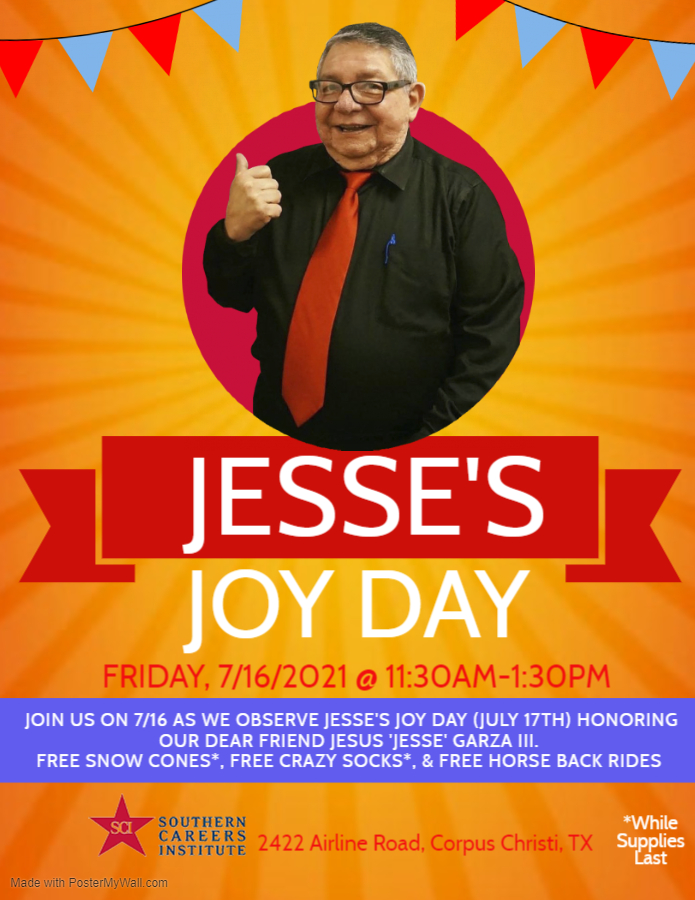 Jesse’s Joy Day is a celebration of happiness with free snow cones*, crazy socks* and horseback rides.  
