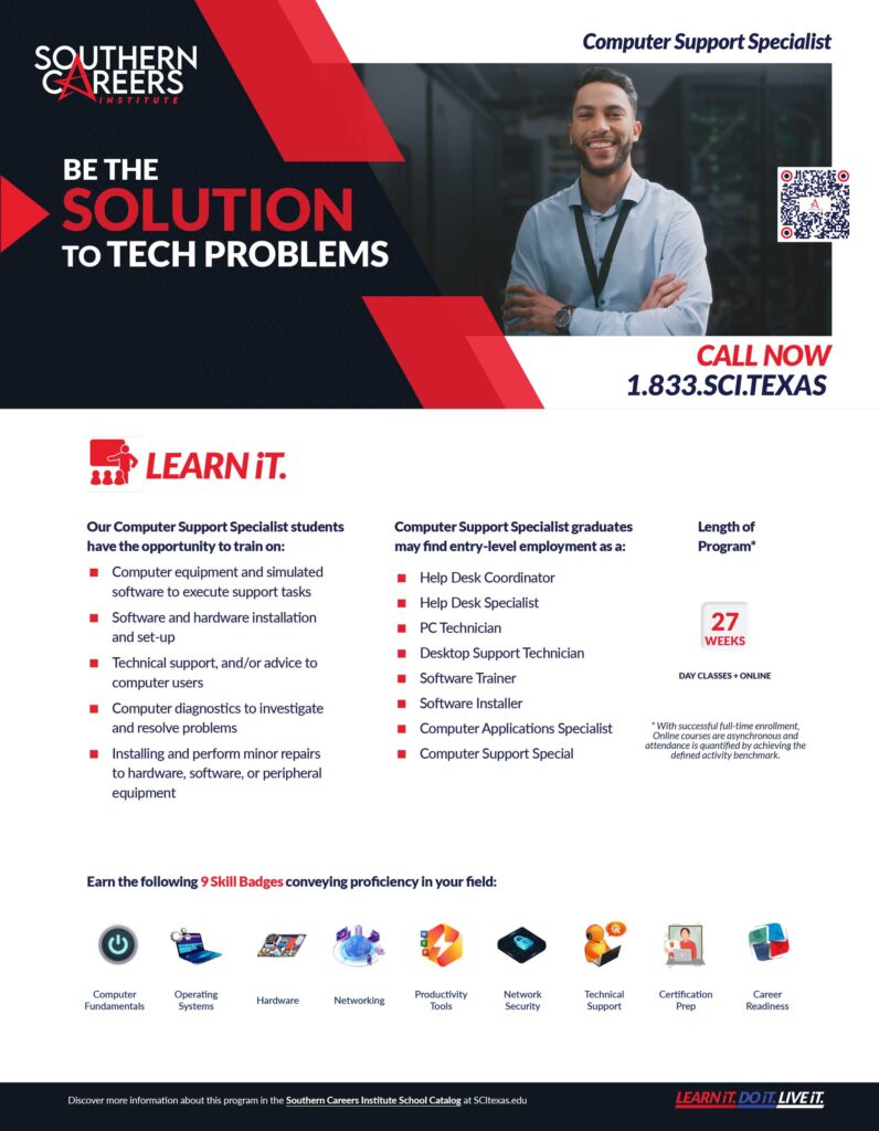 Computer Support Specialist Slick - SCI