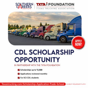 SCI and TXTA Foundation CDL scholarship